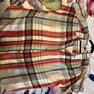 Plaid button down